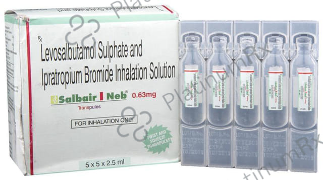 Salbair I Neb 0.63mg Transpules 2.5ml Transpules 1s