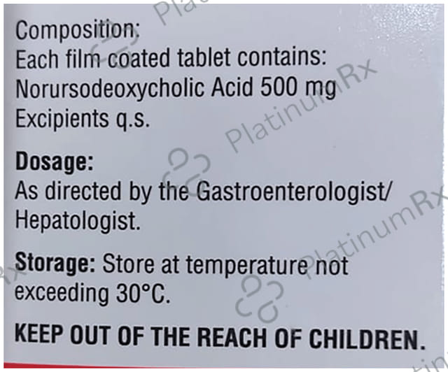 Ursocol NF 500mg Tablet 15s
