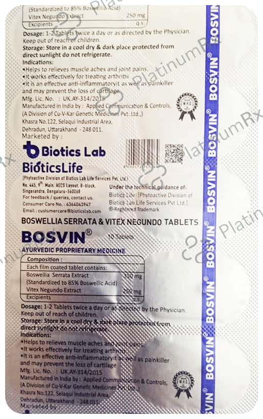 BioticsLife Bosvin Tablet