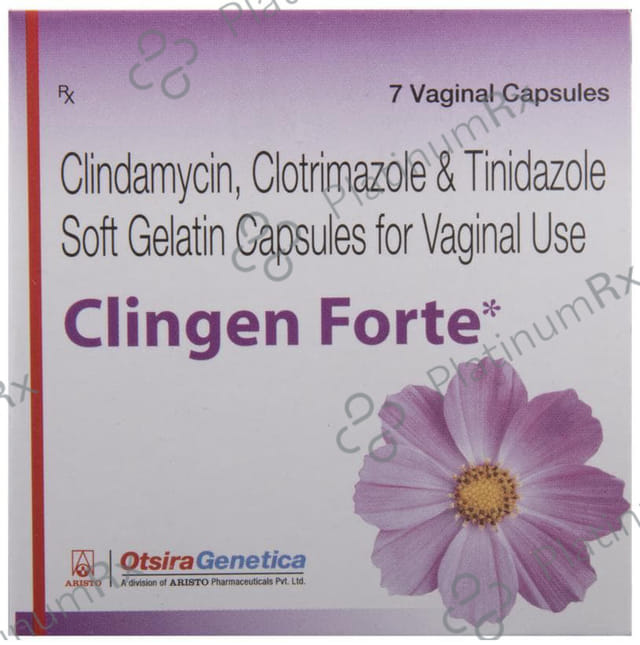 Clingen Forte 100/100/100mg Vaginal Capsule 7s