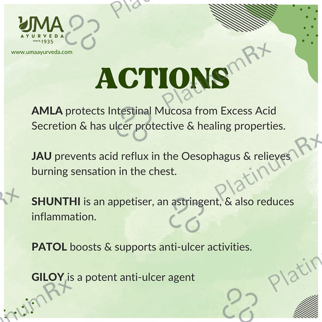Uma Ayurveda Amlapittashamak Syrup