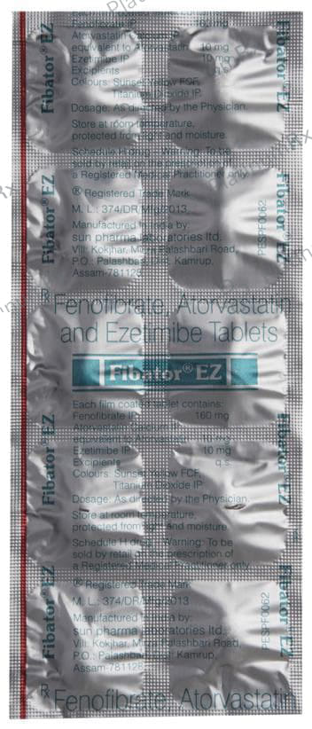 Fibator EZ 10/160/10mg Tablet 10s
