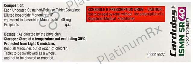 Cardules ISDN 5mg Tablet SR 10s