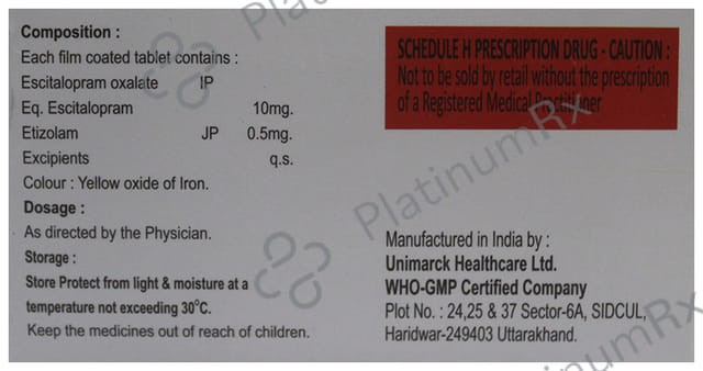 Liftopram EZ 10/0.5mg Tablet 10s