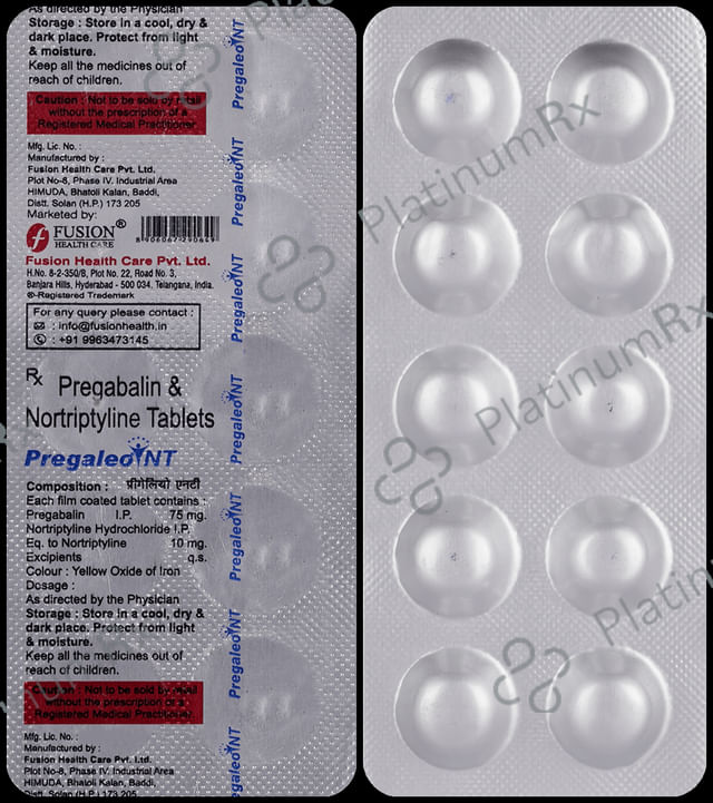 Pregaleo NT 10/75mg Tablet 10s