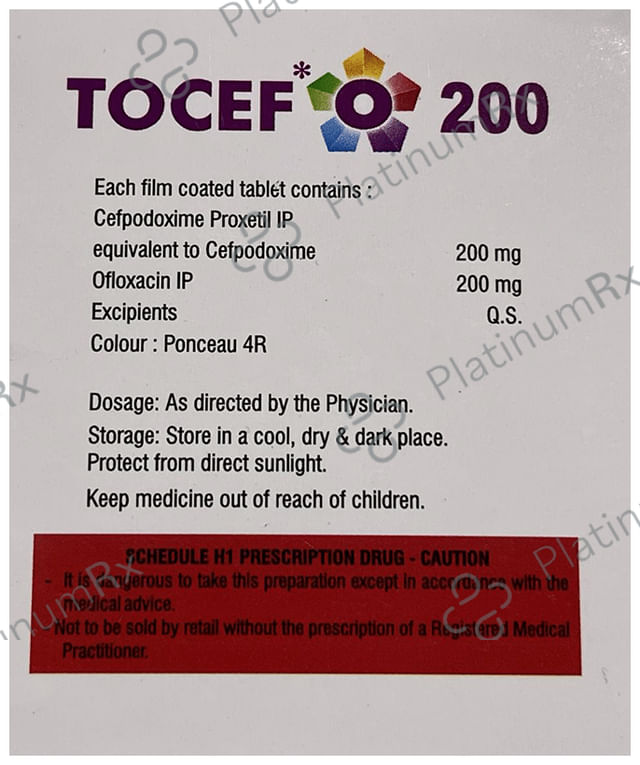 Tocef O Tablet 200/200