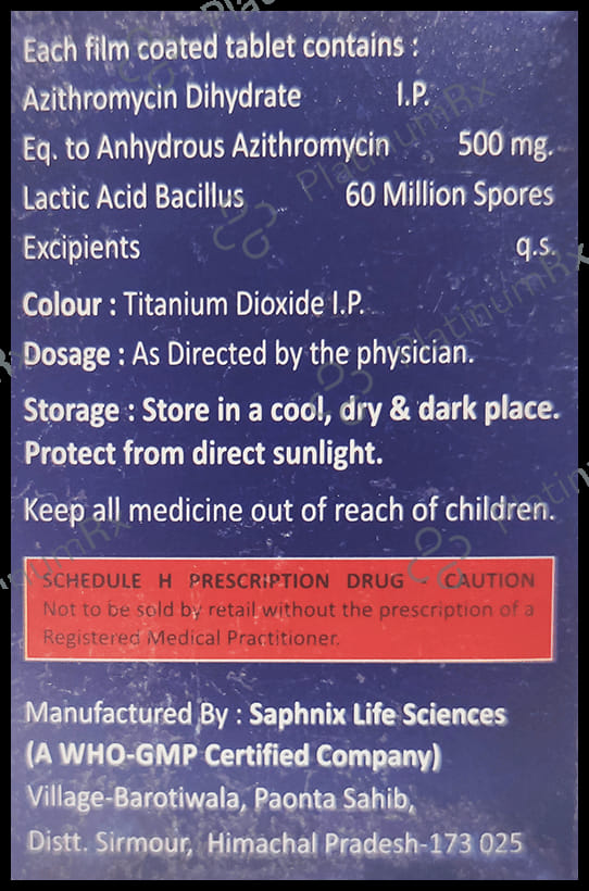 Azipalm LB 500mg Tablet 3s