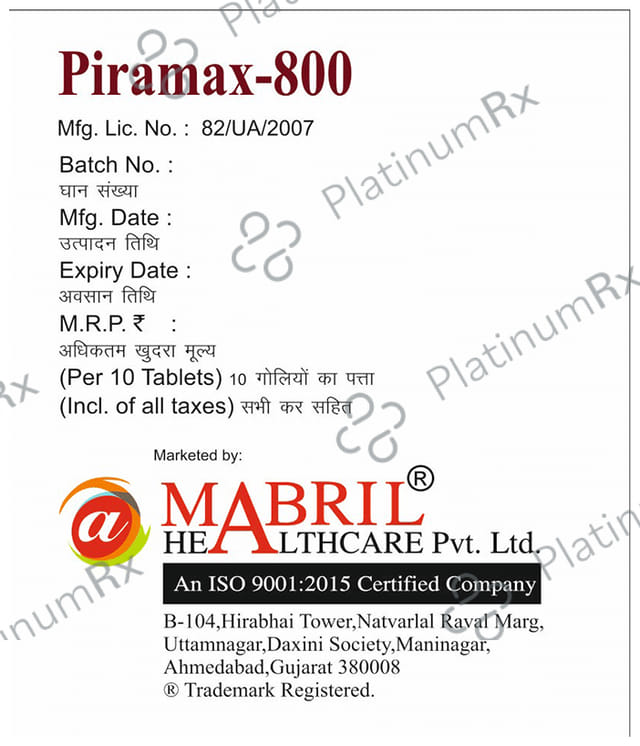 Piramax 800 Tablet
