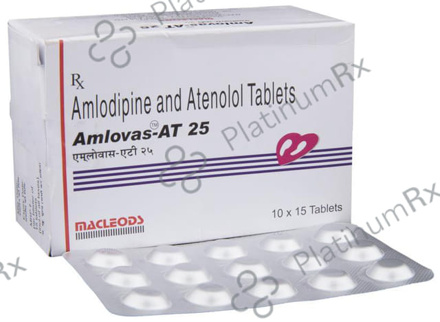 Amlovas AT 5/25mg Tablet 15s