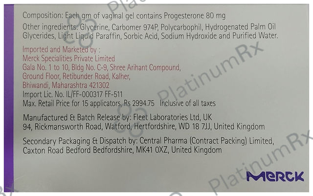 Crinone 8% Vaginal gel 1.125gm