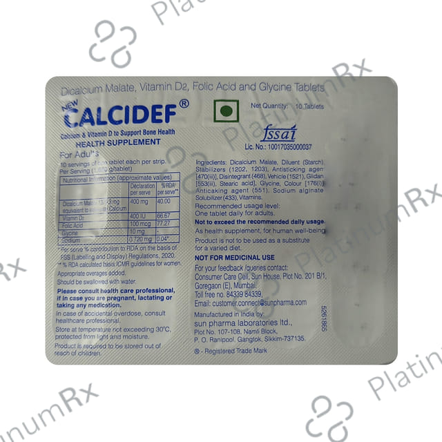 Calcidef Tablet 10s