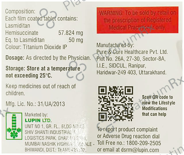 Lasminext 50mg Tablet 4s