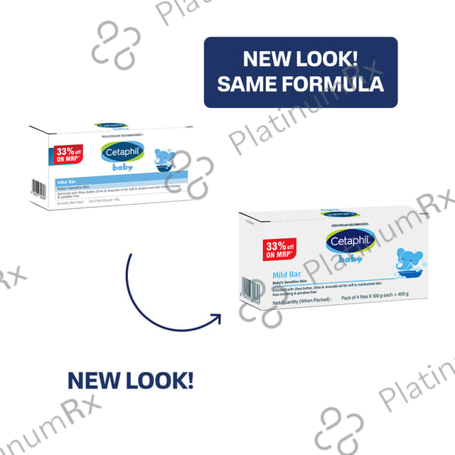 Cetaphil Baby Mild Bar 4X100gm