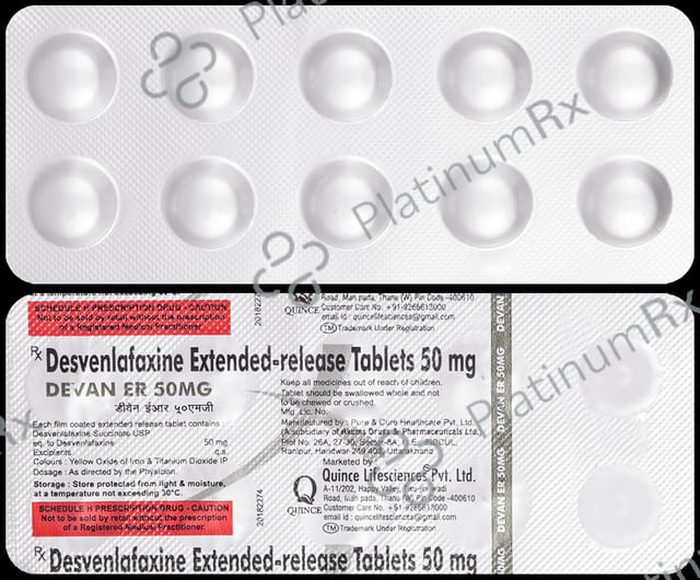 Devan 50mg Tablet ER 10s