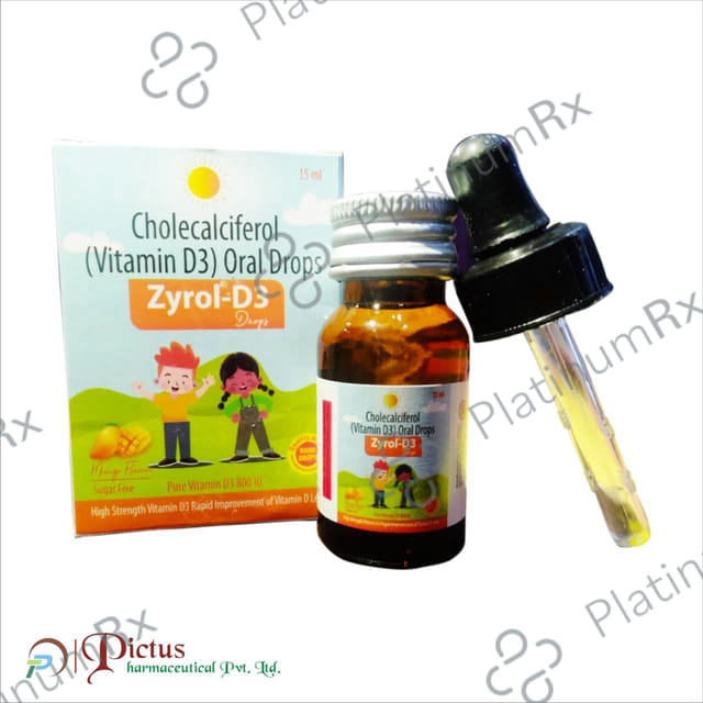 Zyrol D3 800IU Oral Drops 15ml