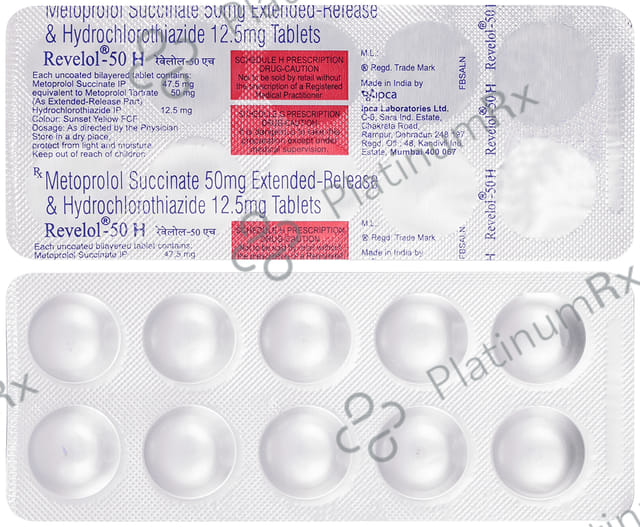 Revelol H 50/12.5mg Tablet ER 10s