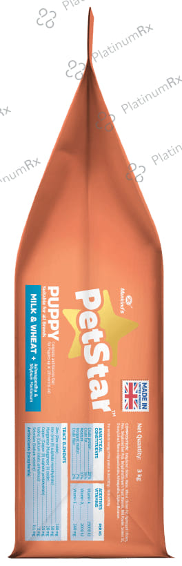 Petstar Puppy Dry Dog Food Milk & Wheat 3 kg