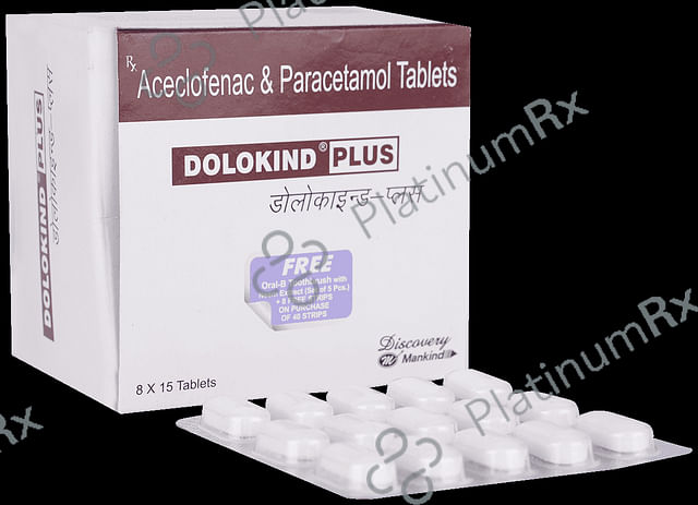 Dolokind Plus 100/325mg Tablet 15s