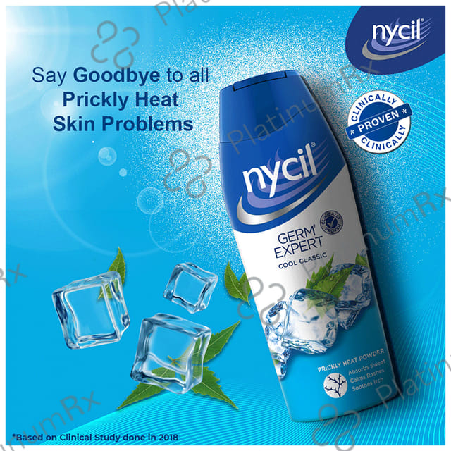 Nycil Cool Classic Prickly Heat Powder with Nycil Cool Herbal 50gm Free