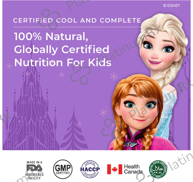 Wellbeing Nutrition Disney Frozen Melts Multi Vitamins - Oral Thin Strip for Brain, Immunity & Growth - Flavour Tropical Berry