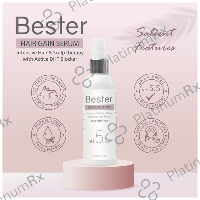 Bester PH 5.5 Hair Gain Serum (100ml Each) 1 Bottle