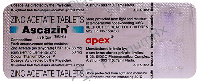 Ascazin 50mg Tablet 10s
