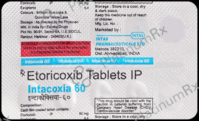 Intacoxia 60mg Tablet 10s