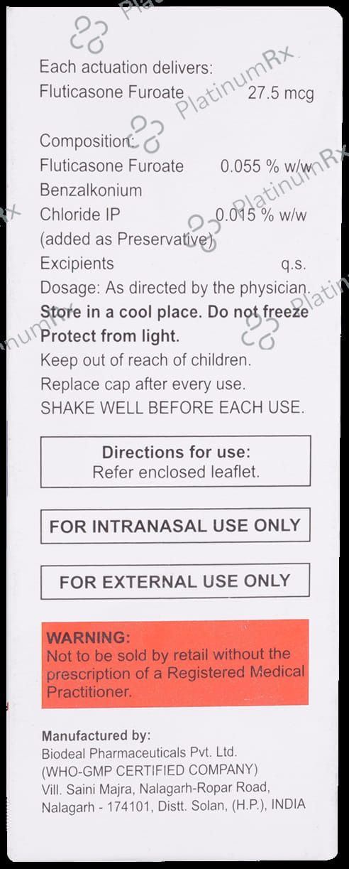Axunil 27.5mcg Nasal Spray 9gm