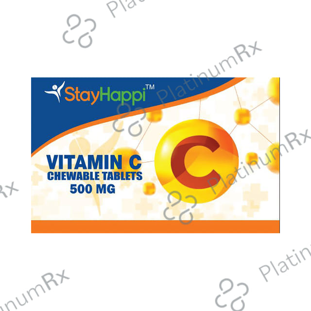 StayHappi 500mg Vitamin C Chewable Tablet 15s