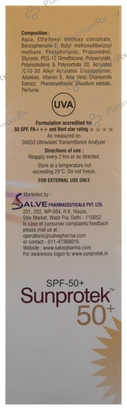 Sunprotek SPF 50+ Gel 100gm