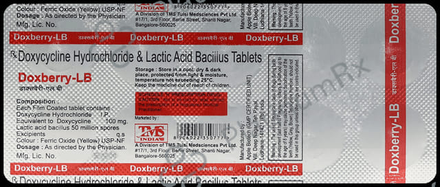 Doxberry LB 100mg/50M Tablet 10s