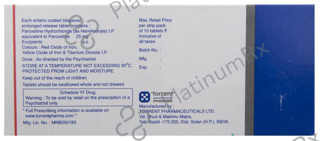 Paradise XR 25mg Tablet 10s