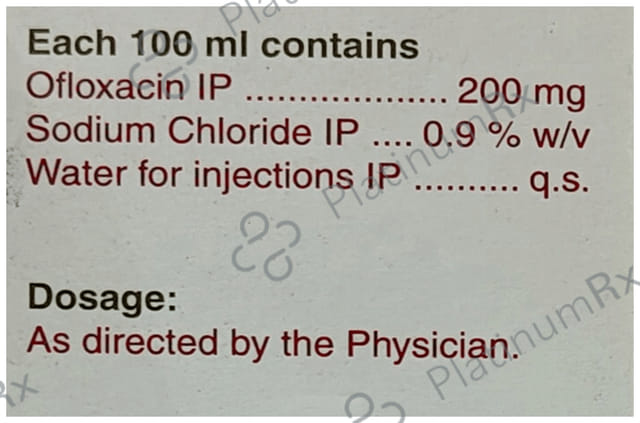 Oflox 200mg Infusion 100ml