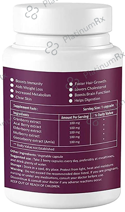 Zinnia Wellness Berry Blend Veggie Capsule