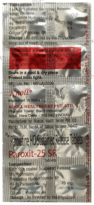 Paroxit 25mg SR Tablet 10s