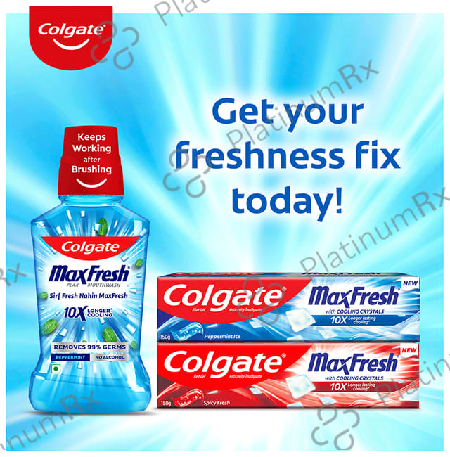 Colgate MaxFresh Peppermint Ice Toothpaste 81gm