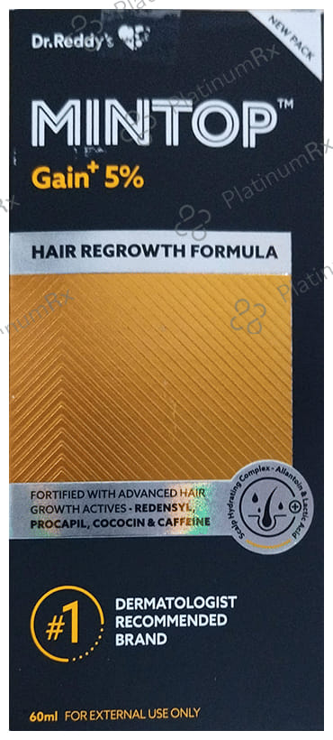 Mintop Gain 5 Plus Hair Regrowth Formula Kit Solution 60ml