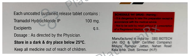 Tramanec 100mg Tablet SR
