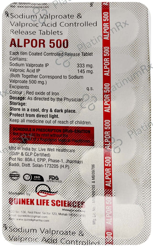 Alpor 500mg Tablet CR 10s