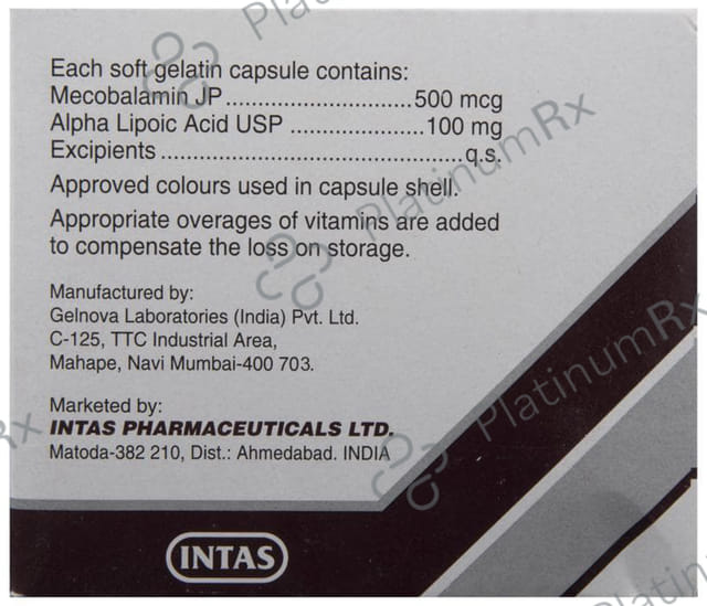 Rejunex 100mg/500mcg Capsule 10s