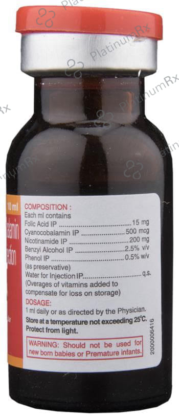 Vitcofol 200/15mg/500mcg Injection 10ml