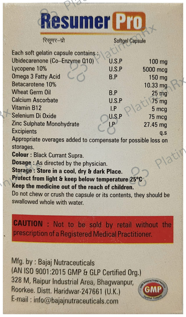 Resumer Pro Softgel Capsule