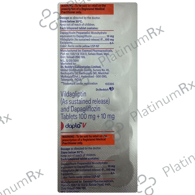 Daplo V 10/100mg Tablet SR 10s