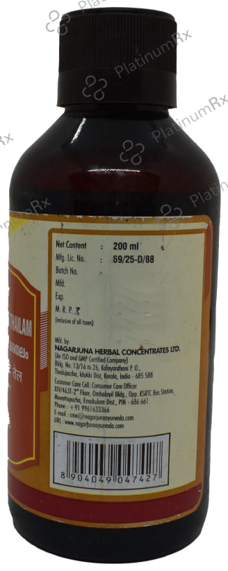 Nagarjuna Ayurveda Kottamchukkadi Thailam