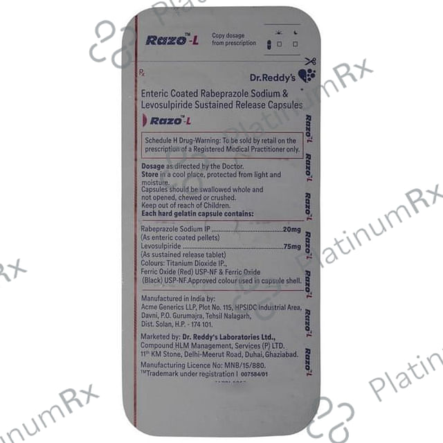 Razo L 75/20mg Capsule SR 10s