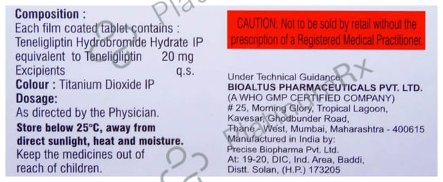Eriglip 20mg Tablet 10s