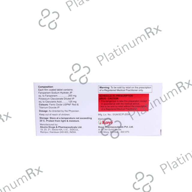 Farotive CV 200mg/125mg Tablet