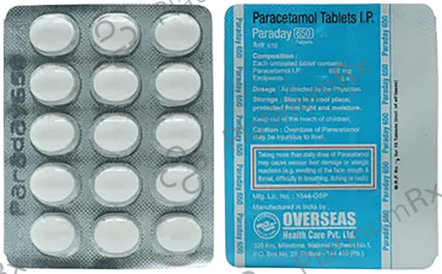 Paraday 650mg Tablet 15s
