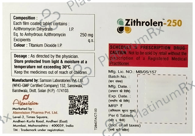 Zithrolen 250 Tablet