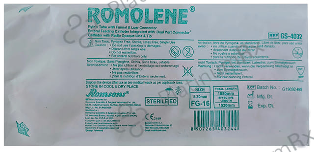 Romsons Romolene GS 4032 Ryles Tube FG 16 1s